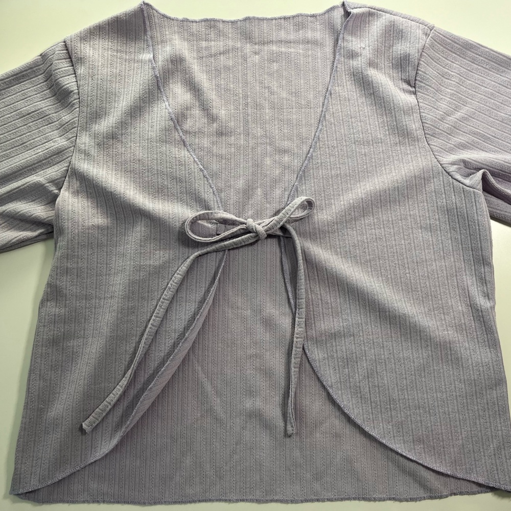 Tie Short Sleeve Summer Cardigan